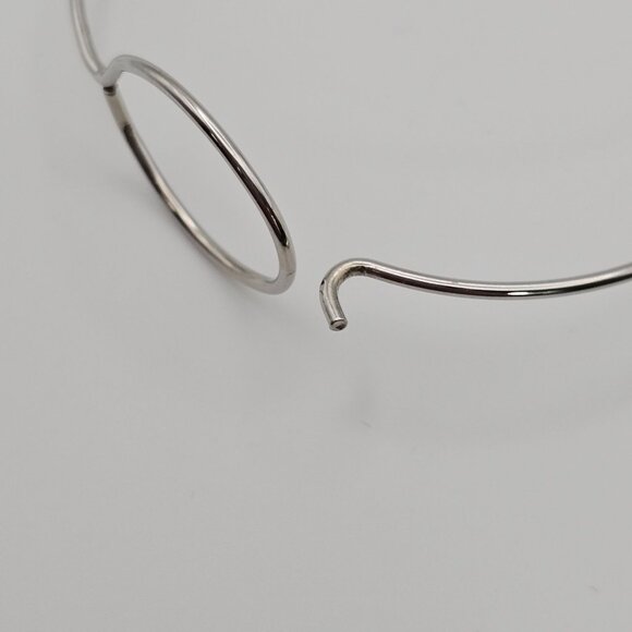 Womens Sterling Silver Oval Loop Adjustable Bangle Bracelet Minimalist Simple - Picture 12 of 13